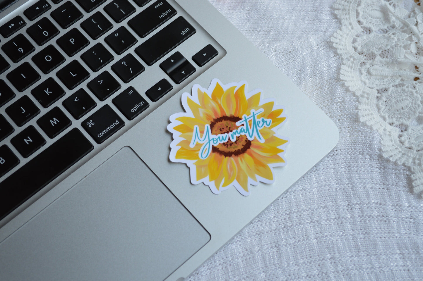 You Matter Sticker, Sunflower Sticker, Awareness Decal, Self Care Sticker, Positive Quote