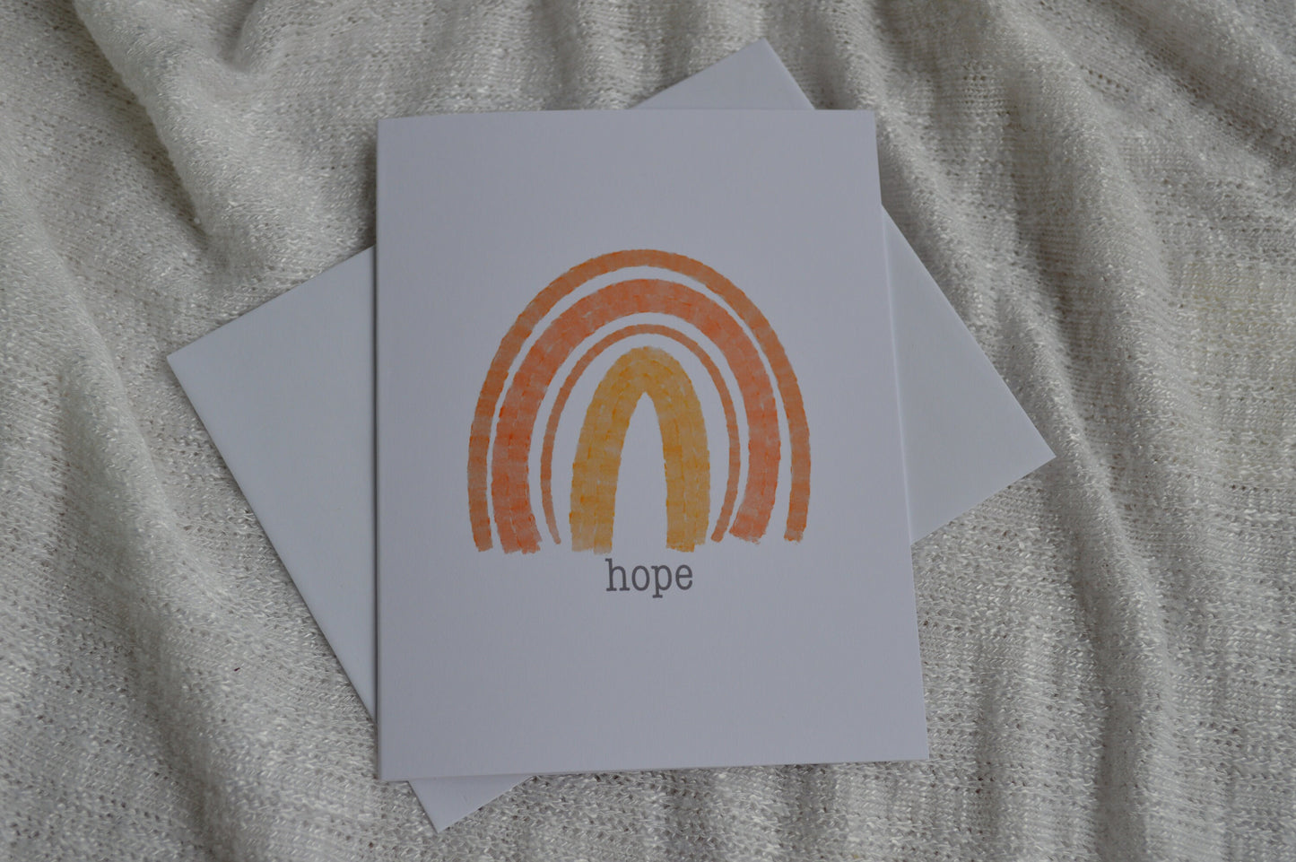 Rainbow of Hope Greeting Card, Hope Greeting Card, Rainbow Greeting Card