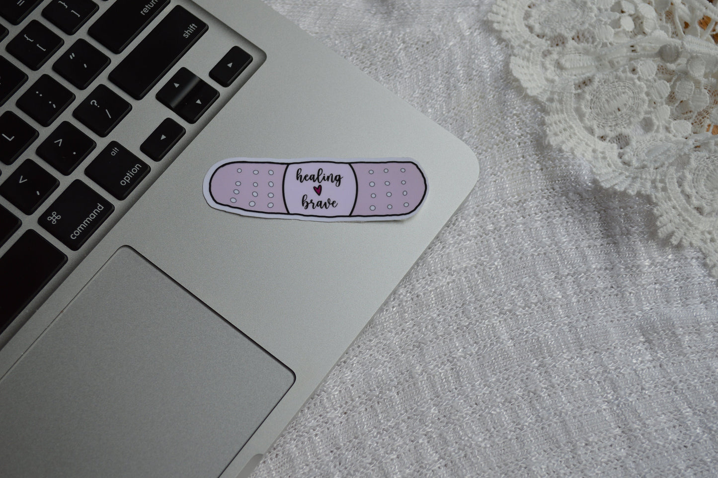 Healing Brave Sticker, Bandaid Sticker, Mental Health Awareness, Awareness Decal