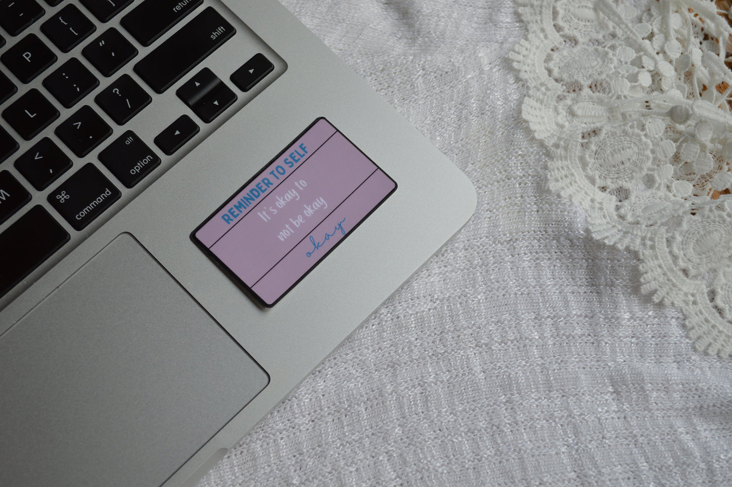 Reminder to Self, It's Okay to Not Be Okay Sticker, Mental Health Awareness, Positive Quote Decal