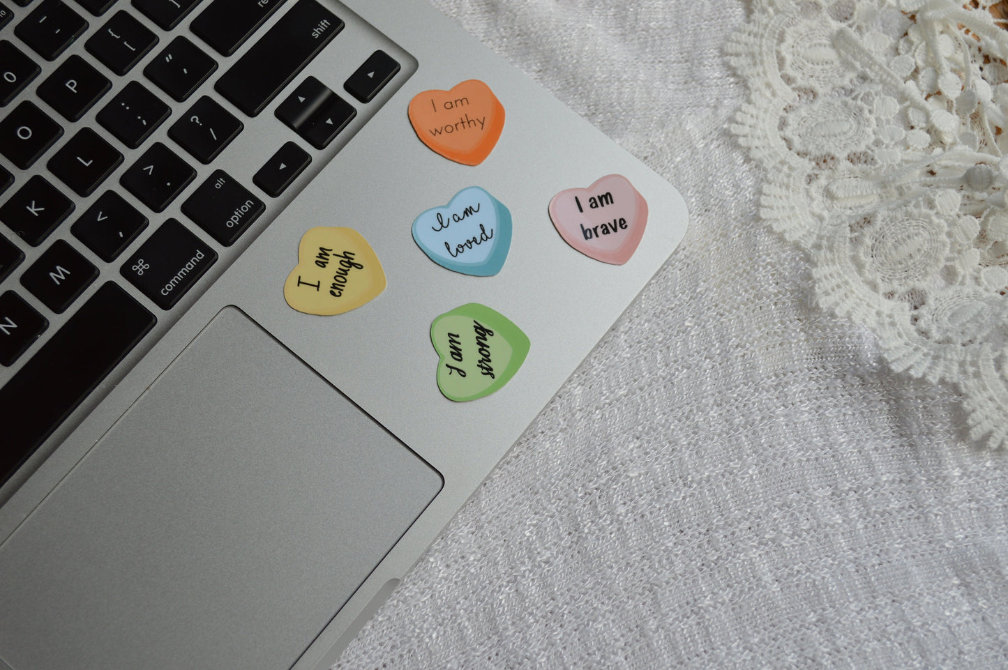 Positive Affirmation Heart Sticker Pack, Positive Affirmations, Heart Stickers, Sticker Pack
