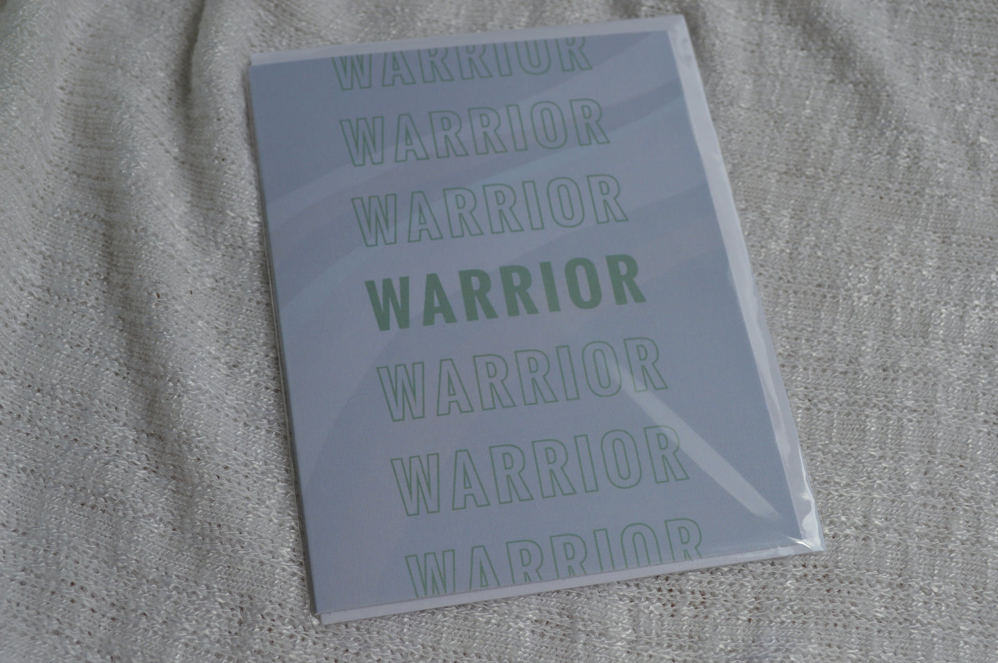 Warrior Greeting Card, Mental Health Awareness Greeting Card