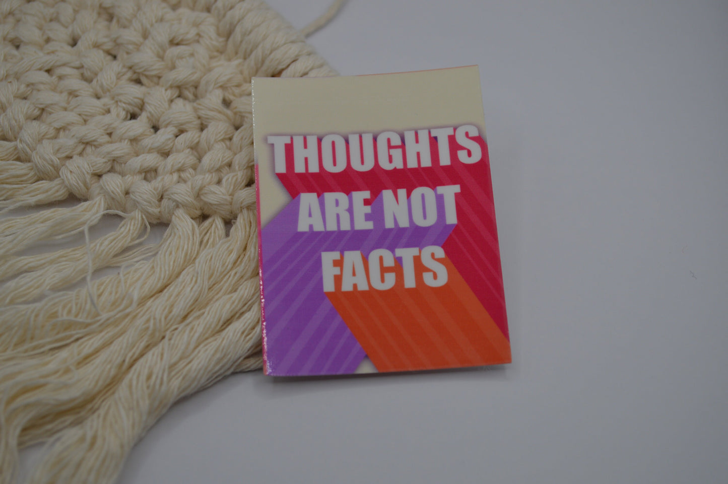 Thoughts Are Not Facts, Thoughts Are Not Facts Sticker, Mental Health Awareness Decal, Positive Sticker, Positive Quote