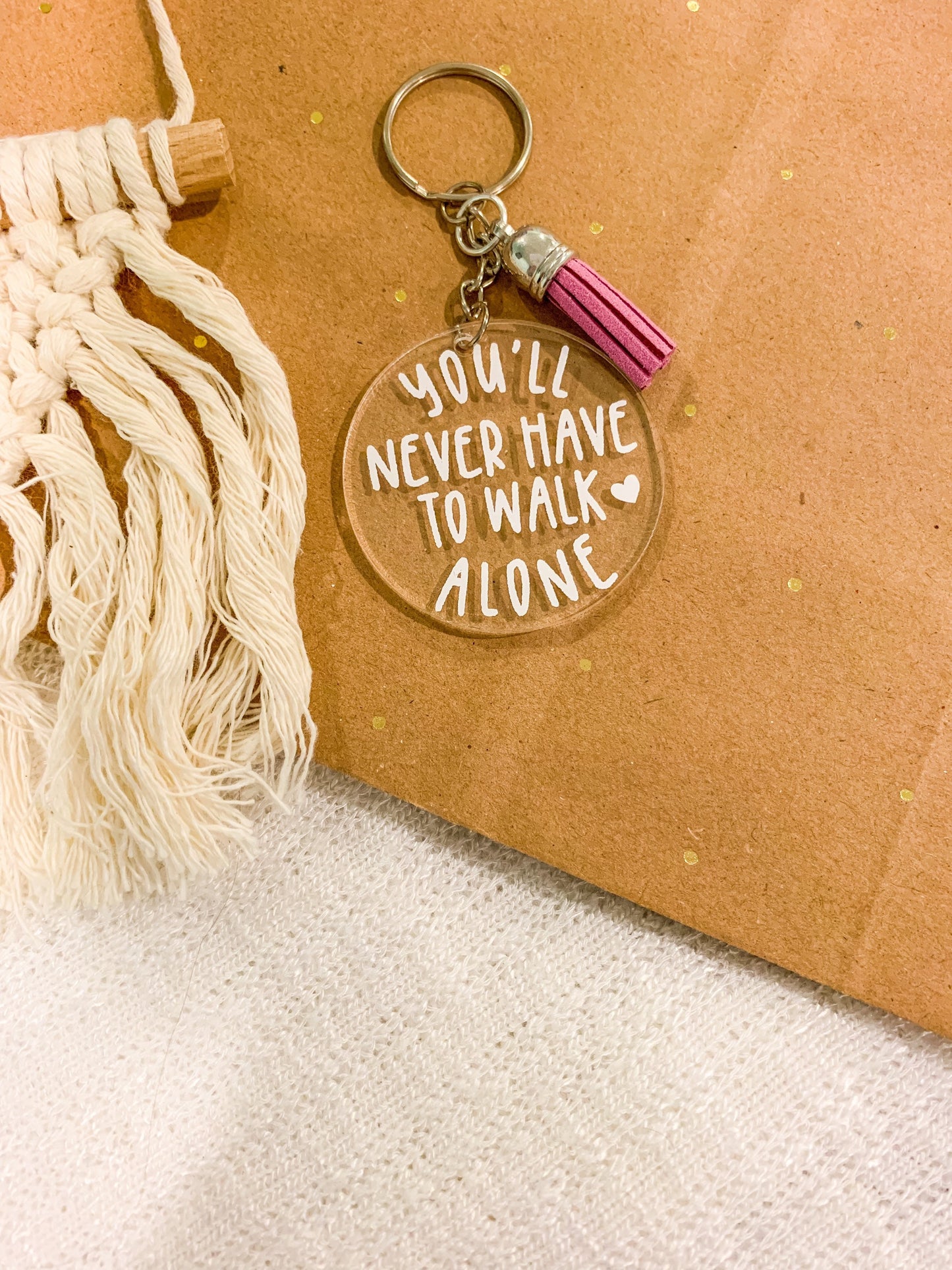 Custom Quote Acrylic Keychain, Custom Word Keychain, Phrase Keyring, Bridesmaids Gift, Backpack Tag, Inspirational Quote Tag
