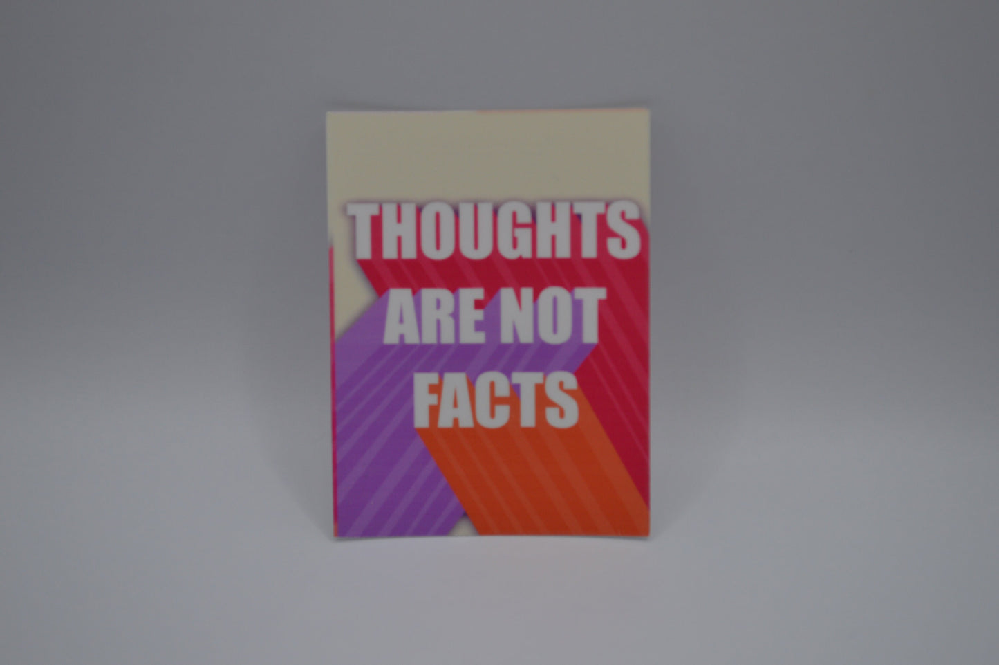Thoughts Are Not Facts, Thoughts Are Not Facts Sticker, Mental Health Awareness Decal, Positive Sticker, Positive Quote